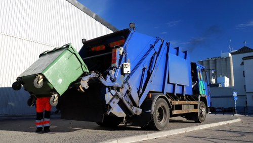 Waste collection in Kilburn residential area