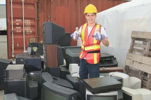 Recycling process in Kilburn waste facility